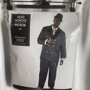 Head Honcho Patron Costume Adult Mens Size XXL 48-52 3PCS NWT
